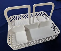 Caddy with handle and dividers