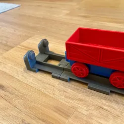 Dead end railway track for Duplo brick train rails