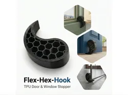 Flex-Hex-Hook - TPU Door & Window Stopper