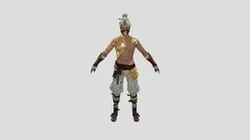 Free Fire Golden Shade Bundle 3D Model