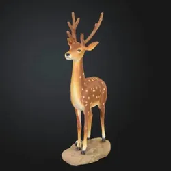 Home Decorations & Ornaments STL indir - Deer figurine - CuriuM