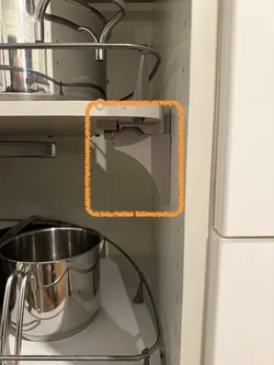 Ikea kitchen Rationell Corner base cabinet pull-out carousel
