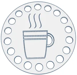 Podšálky káva (Coaster coffee)