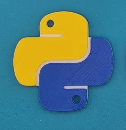Python Logo Keyring