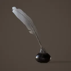 quill and inkpot