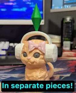The sims cat dancing in headphones meme. Easy assembly, separate pieces