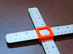 2D Adjustable Square for Rulers