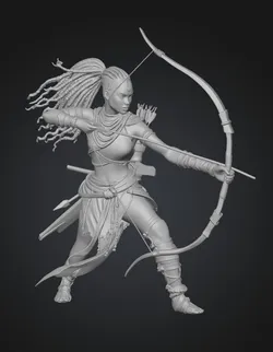 African Archer Girl