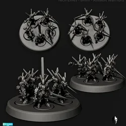 Assault Warriors - Tech Elves - 8mm