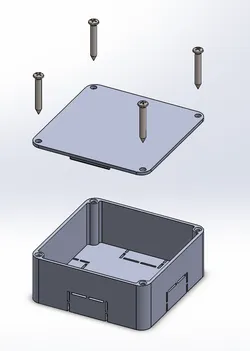 Caja electrica 60x60x25mm para canaleta 20x10mm