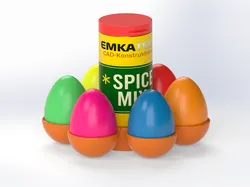 Eggs Stand with Spice Container Holder