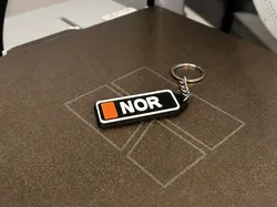 Etiqueta de piloto inspirada en F1 "NOR" - Modelo de impresión 3D gratuito
