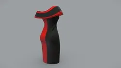 Female Bow Chest Wrap Shoulders Dress