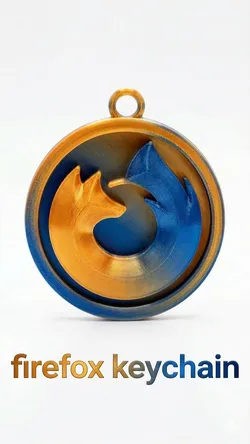 Firefox Inspired Logo Keychain