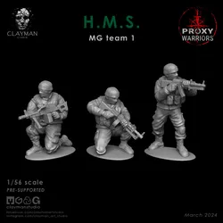 HMS MG Team 1 – 1/56 scale