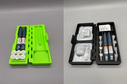 Impact Resistant Omnipod and Insulin Pen Travel Carrying Case