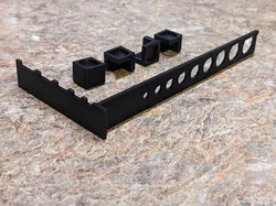 Kitchen timer magnet holder with ruler