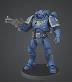 Miniature Sci-Fi Heavy Soldier 03