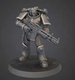 Miniature Sci-Fi Heavy Soldier 04