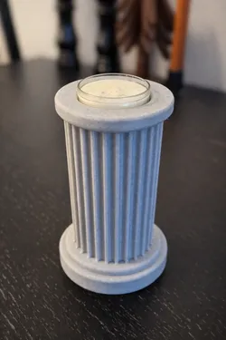 Modern Fluted Column Candle Holder Long version