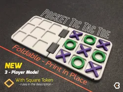 Pocket Tic Tac Toe: Fold & Play Anytime, Anywhere - Print in Place