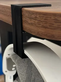 Simple Under-Desk Headphone Holder Clamp without Screws