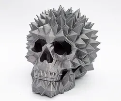 Spiky Diamond Skull - Flat Bottom