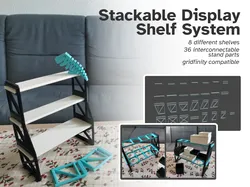 Stackable Display Shelf System (Gridfinity compatible)