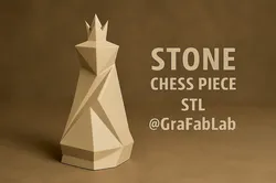 Stone "King" - chess piece