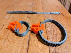 Strong TPU ratchet strap / zip tie