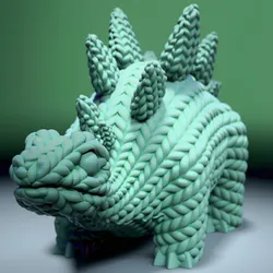 3D printer bestanden | 3MF | Dino Knitted 🦖🧶 – Prehistoric & Cozy Collectible