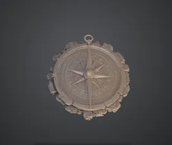 Ancient Compass Relic – Stone Navigator Compass