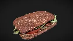 Bread filled with vegetables
