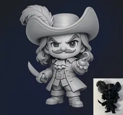 Chibi Captain Hook (Peter Pan)