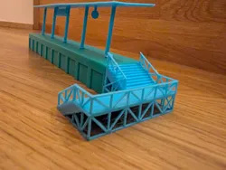 H0 Train Station Platform Stairs, Bahnsteig Treppe Eisenbahnstation 1:87