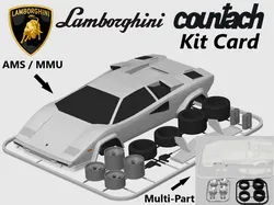 Lamborghini Countach Kit Card (known from Wolf of Wall Street and Cannonball Run)