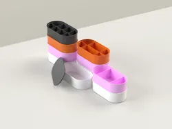 Modern Oval Stackable Organizers - Modular Storage System