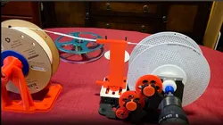 Modified Filament Guide and Sled for Heavy Load Filament Spooler