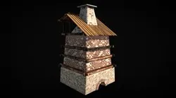 Rectangular closed pottery kiln
