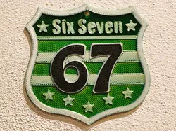 Route 67 Six Seven Viral Meme Road Sign – Single Extruder Multicolor | Fast Print | Minimal Purge