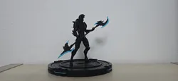 Sci Fi Cyber Warrior with Dual Plasma Glaive