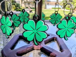St. Patrick’s Day Four Leaf Clover Keychain