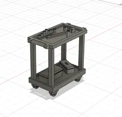 Tools & Spare Parts STL تنزيل - 1/18 Chariot d'outillage de garage / Garage tool cart - Vendetta3Diorama