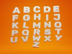 3D Alphabet (A-Z)