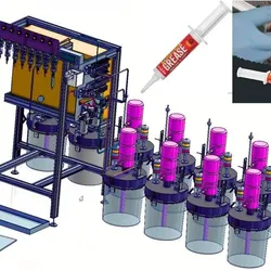 3D CAD Model – High Precision Grease Filling Machine