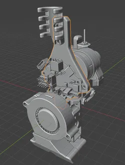 BTT EBB36 EVA 3.0 ORBITER cable guide mount
