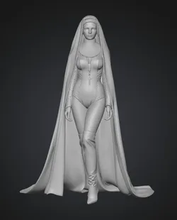 Cloistered Elegance Nun