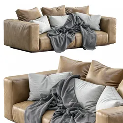 flexform leather sofa grandemare