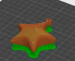 Keychain in the form of a star
