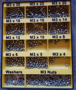M3 Screw / Nut tray Storage